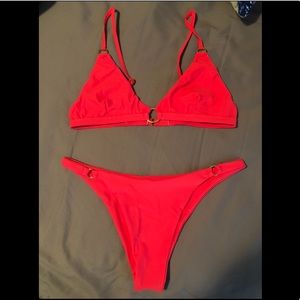 “Riri” style Blackbough bikini - Flame